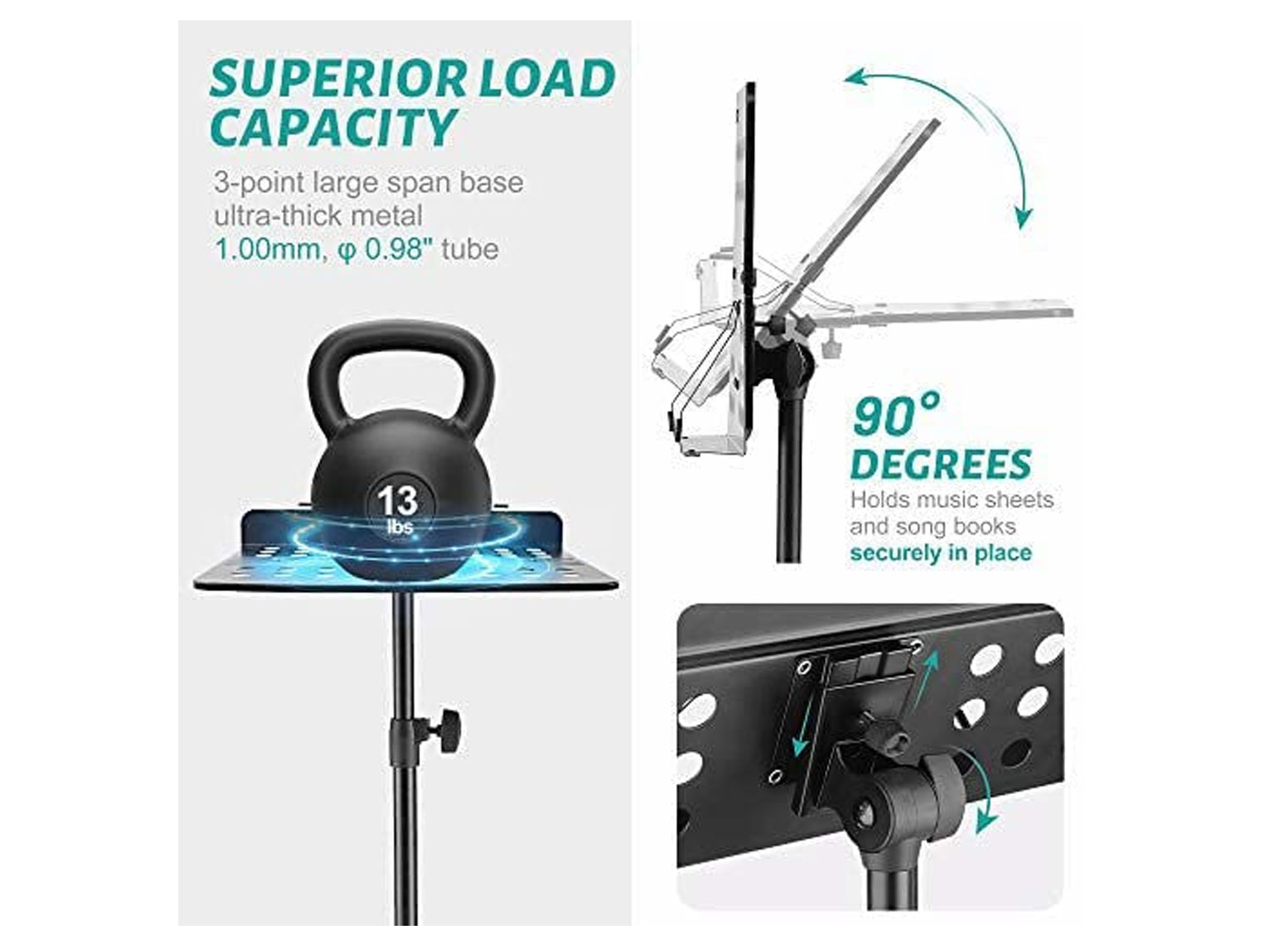 Adjustable Notation Stand ideal for photoshoots and video shoots