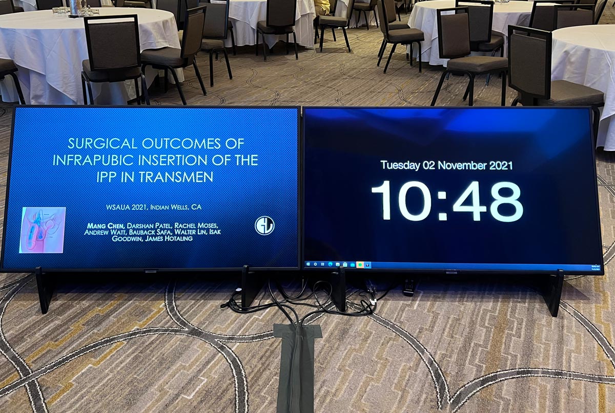 Confidence Monitor Setup for Corporate Event